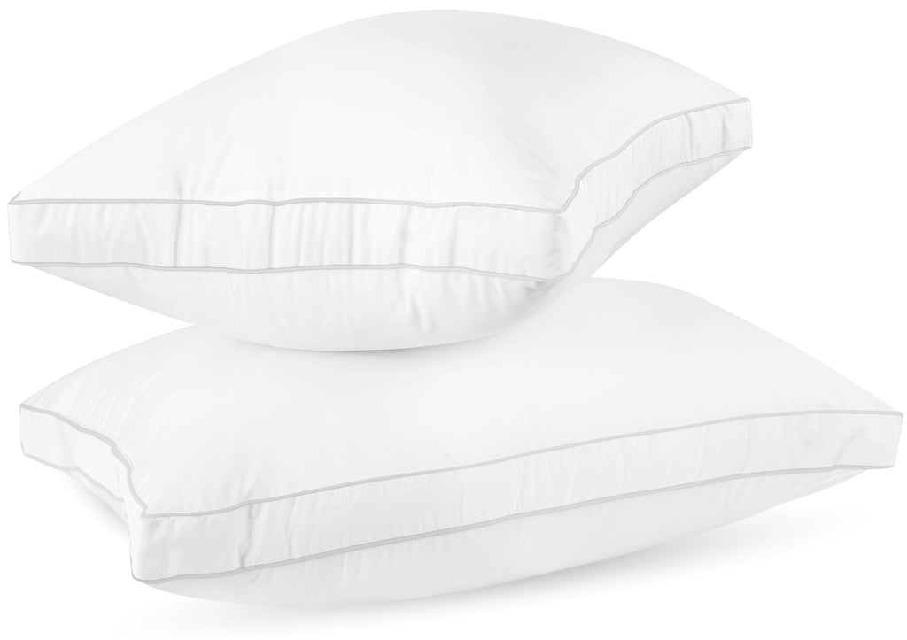 Utopia Bedding Bed Pillows for Sleeping Queen Size (White), Set of 2, Cooling Hotel Quality, Gusseted Pillow for Back, Stomach or Side Sleepers
