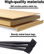 Round Coffee Tables Living Room Set of 2, Nesting Walnut Coffee Table with Fluted, End Tables for Bedroom Office Balcony Yard (28"+20" Round Walnut)