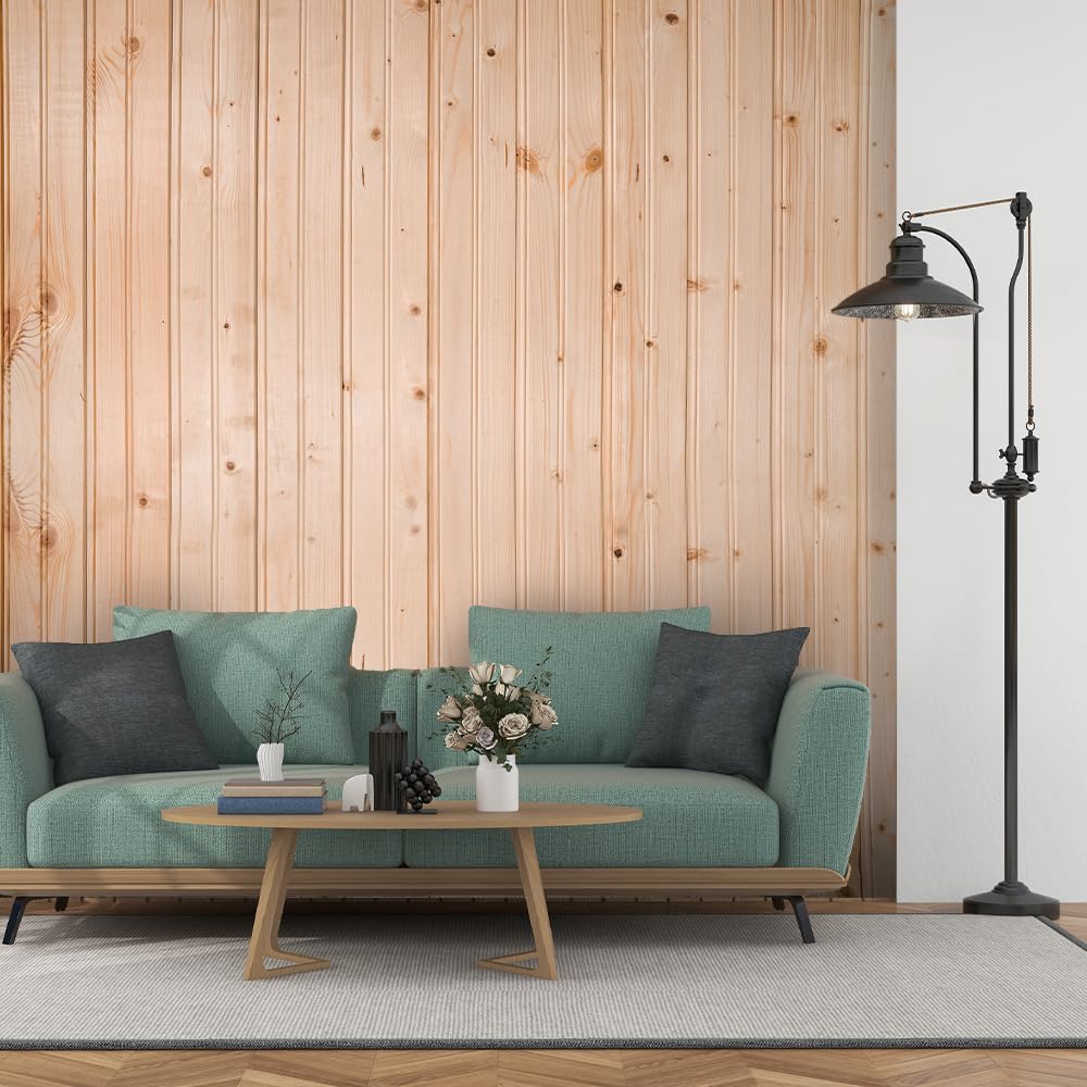 Wainscot Reversible - Solid Wood Wainscoting Tongue & Groove Planks 7 Linear Feet - DIY Wood Paneling - Natural Unfinished Pine Wood Color Planking – 24 Panels (Coverage Area of 18.7 sq.ft.)