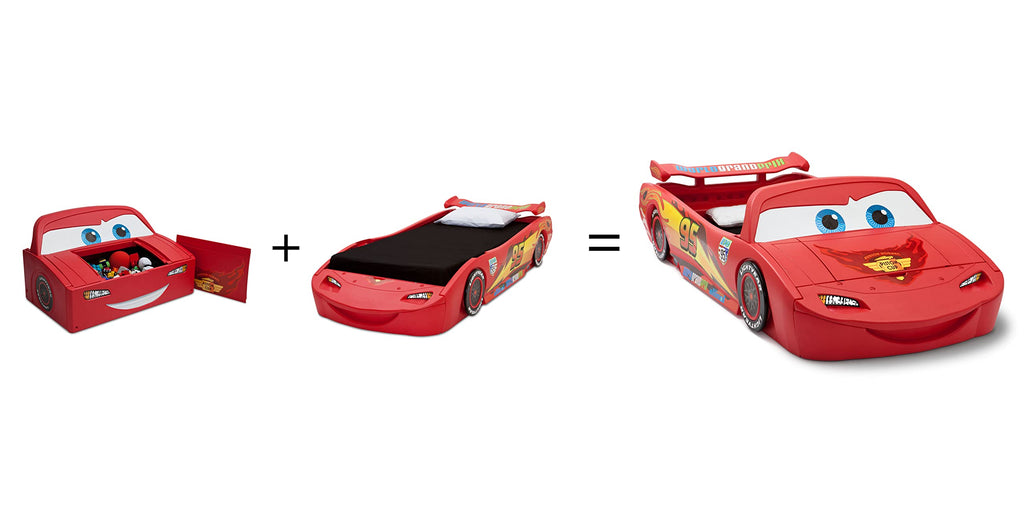 Delta Children Disney/Pixar Cars Lightning McQueen Toddler-To-Twin Bed with Toy Box by Delta Children