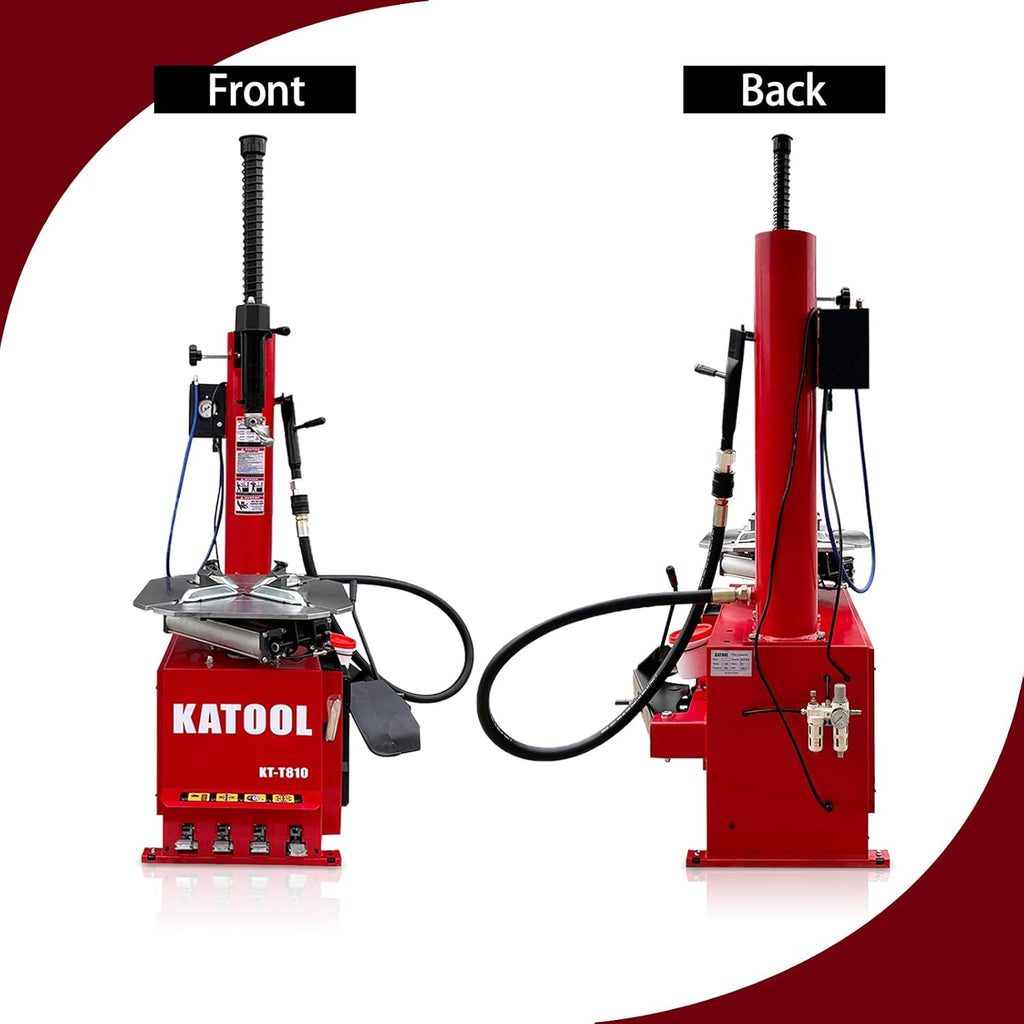 KATOOL 2.0HP Bead Blaster 24" Clamping Tire Changer Machine with 4 Aluminum Pedal KT810 Wheel Changer Tire Changer Machine Garage Equipment Auto Repair