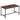 Square Kitchen Dining Table, 29.5'' Dining Table, Small Dining Tables, Writing Desk, Coffee Tables, for Restaurant, Living Room, Apartment, Rustic Brown and Black TCZ02BF