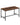 Square Kitchen Dining Table, 29.5'' Dining Table, Small Dining Tables, Writing Desk, Coffee Tables, for Restaurant, Living Room, Apartment, Rustic Brown and Black TCZ02BF