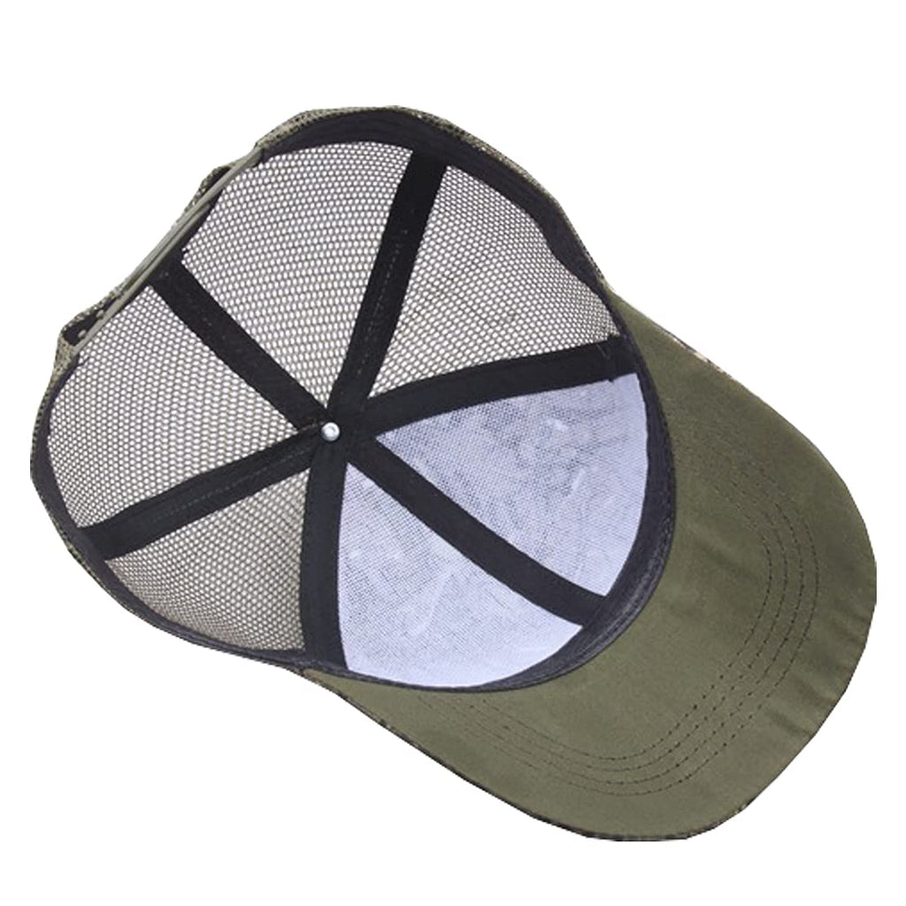 Foetest Adjustable Baseball Cap Camouflage Mesh Hat Sports Net Cap Sport Summer Hat Military Cap