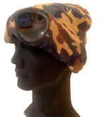 Beanie Hat with Goggles - Green Camo