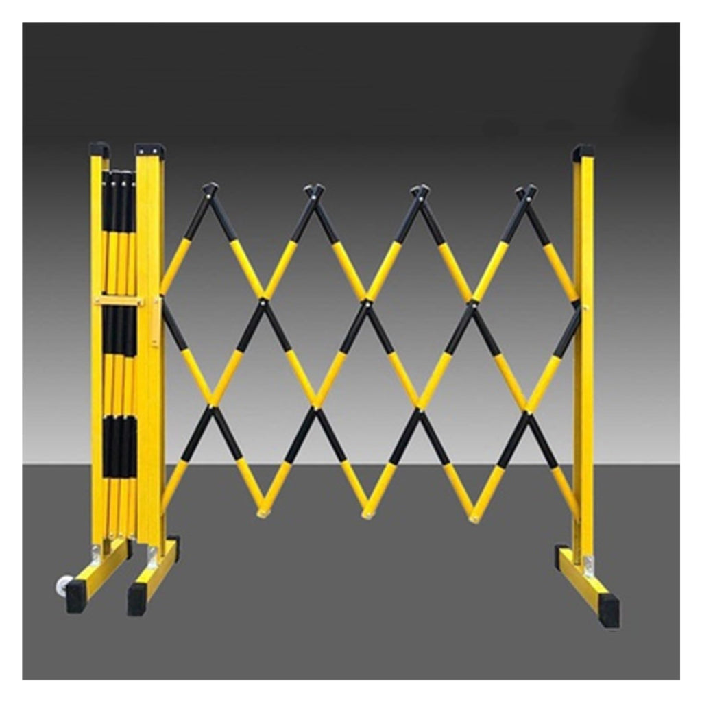 Expandable Metal Barricade, Mobile Parking Barrier Retractable Traffic Fence, Expandable Security Gate for Outdoor Road Garage,Rosso-1.2x8m