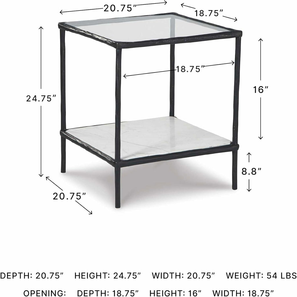 Signature Design by Ashley Ryandale Contemporary Accent Table, Antique Black