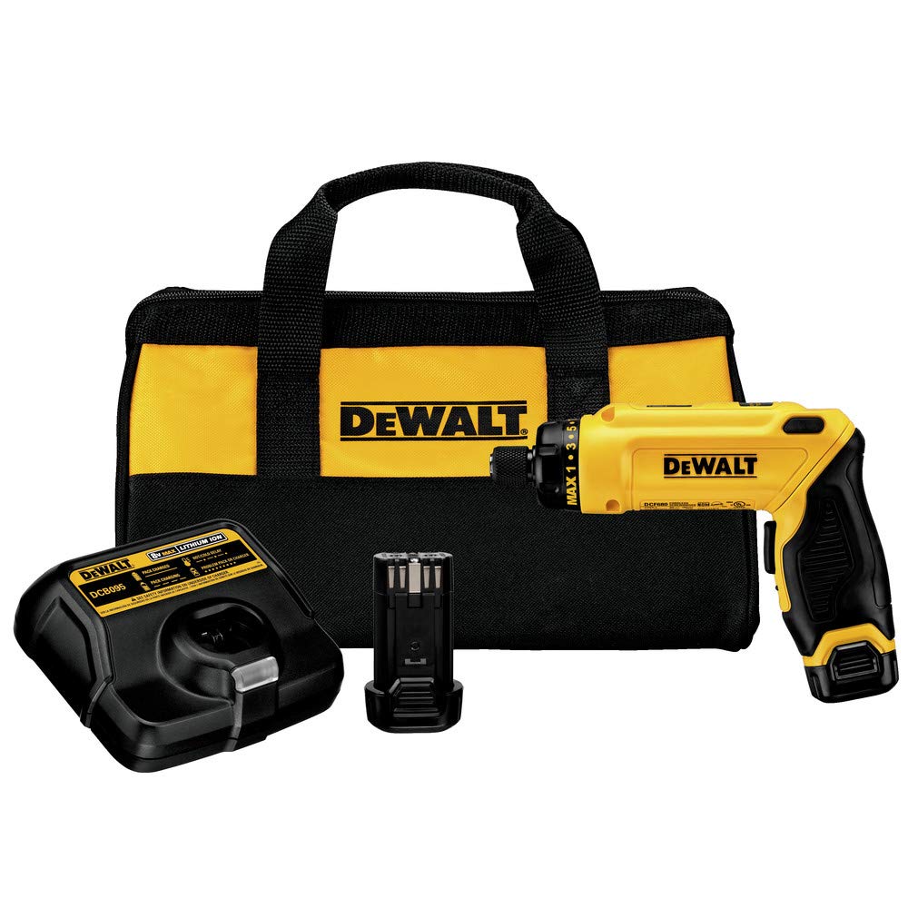 DEWALT Cordless Screwdriver USB Rechargeable with FLEXDRIVE Control and Screwdriver Bit Set, Electric Screwdriver Cordless with LED Light (DWHT66719)