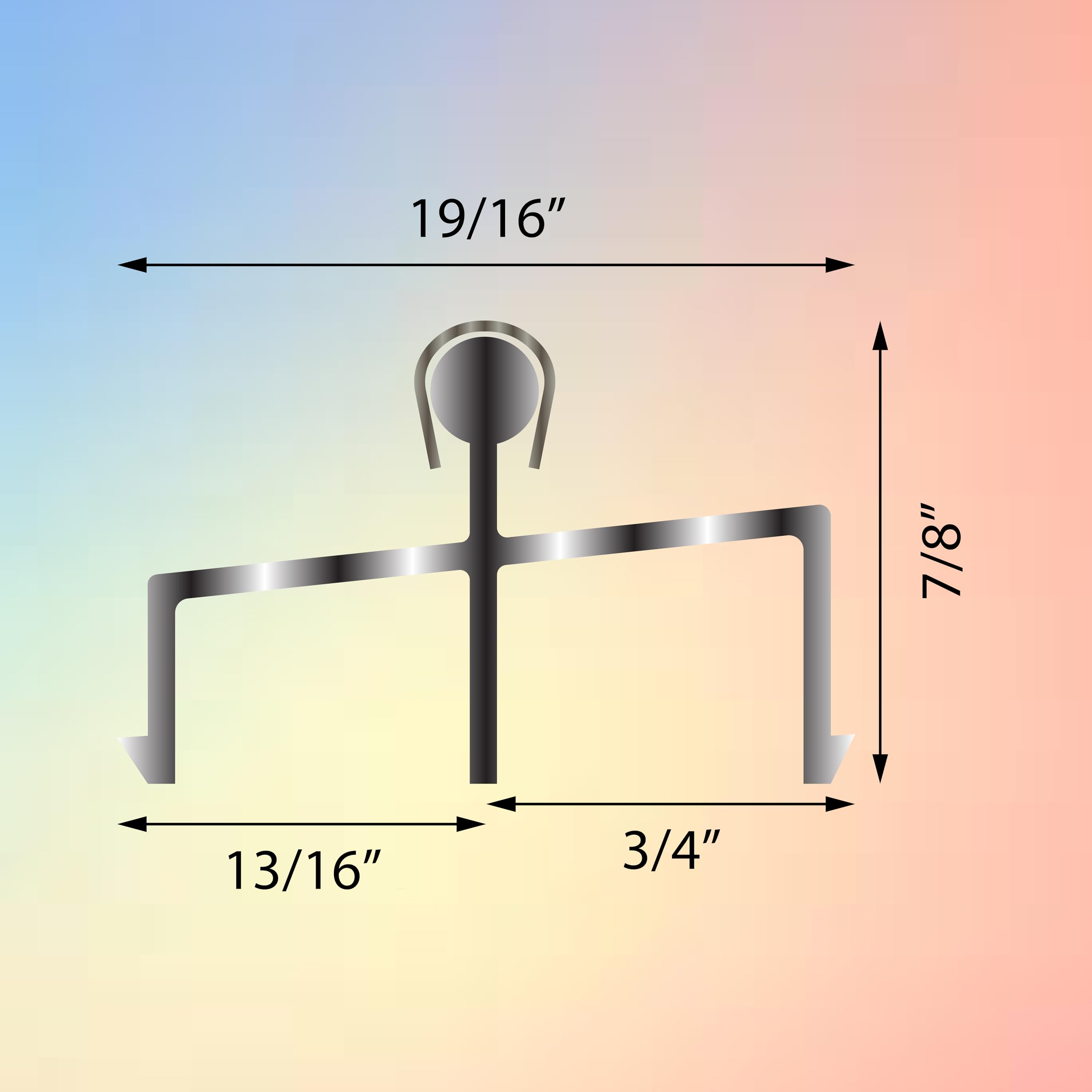 Portes coulissantes CBW Portes double panneau rail (1, 96 pouces)