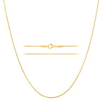 Colar Corrente Cobra KISPER de Ouro 24k – Fino, Delicado, Joia de Aço Inoxidável Banhada a Ouro para Mulheres e Homens com Fecho Lagosta, 20”