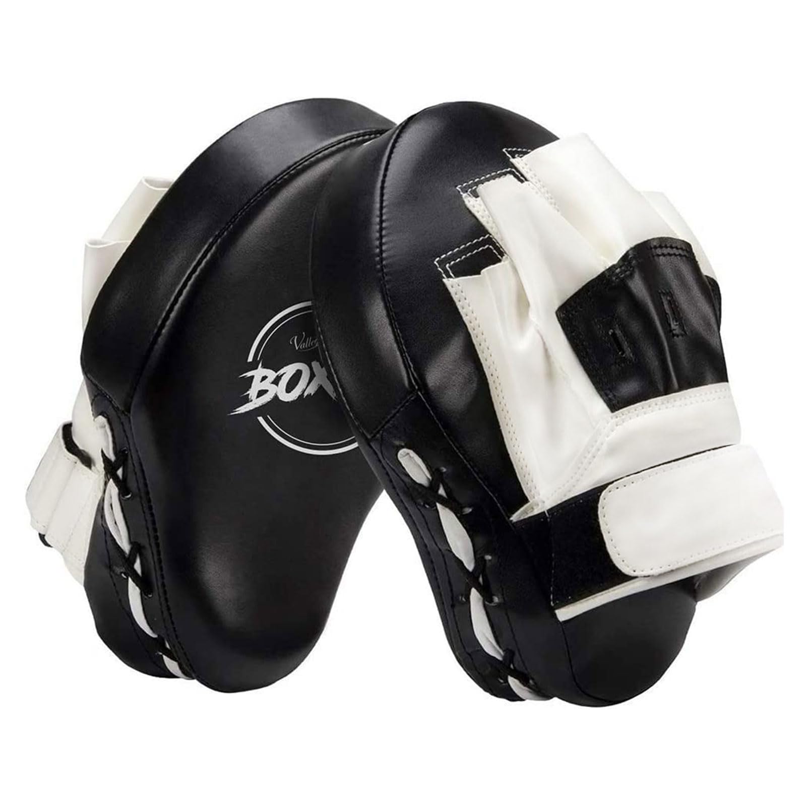 Valleycomfy Boxing Curved Focus Punching Mitts- Leatherette Training Hand Pads