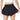 AIOIC Girls Butterfly Shorts Kids Flowy Shorts 2-in-1 Girls Butterfly Skirts with Pocket Black