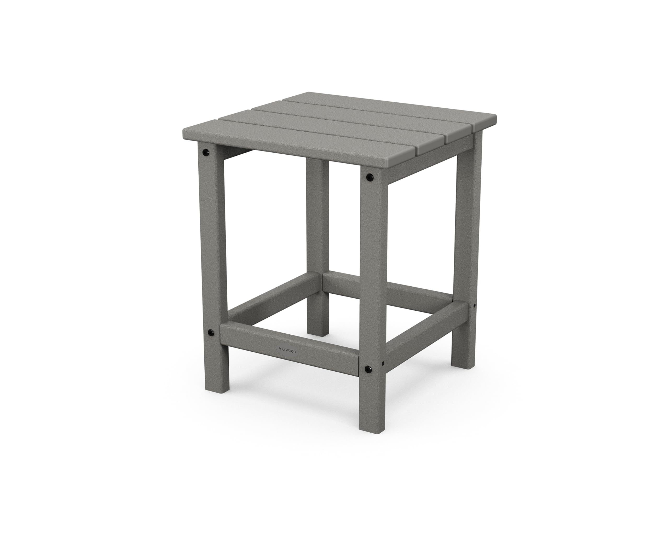 POLYWOOD Long Island 18" Side Table, White