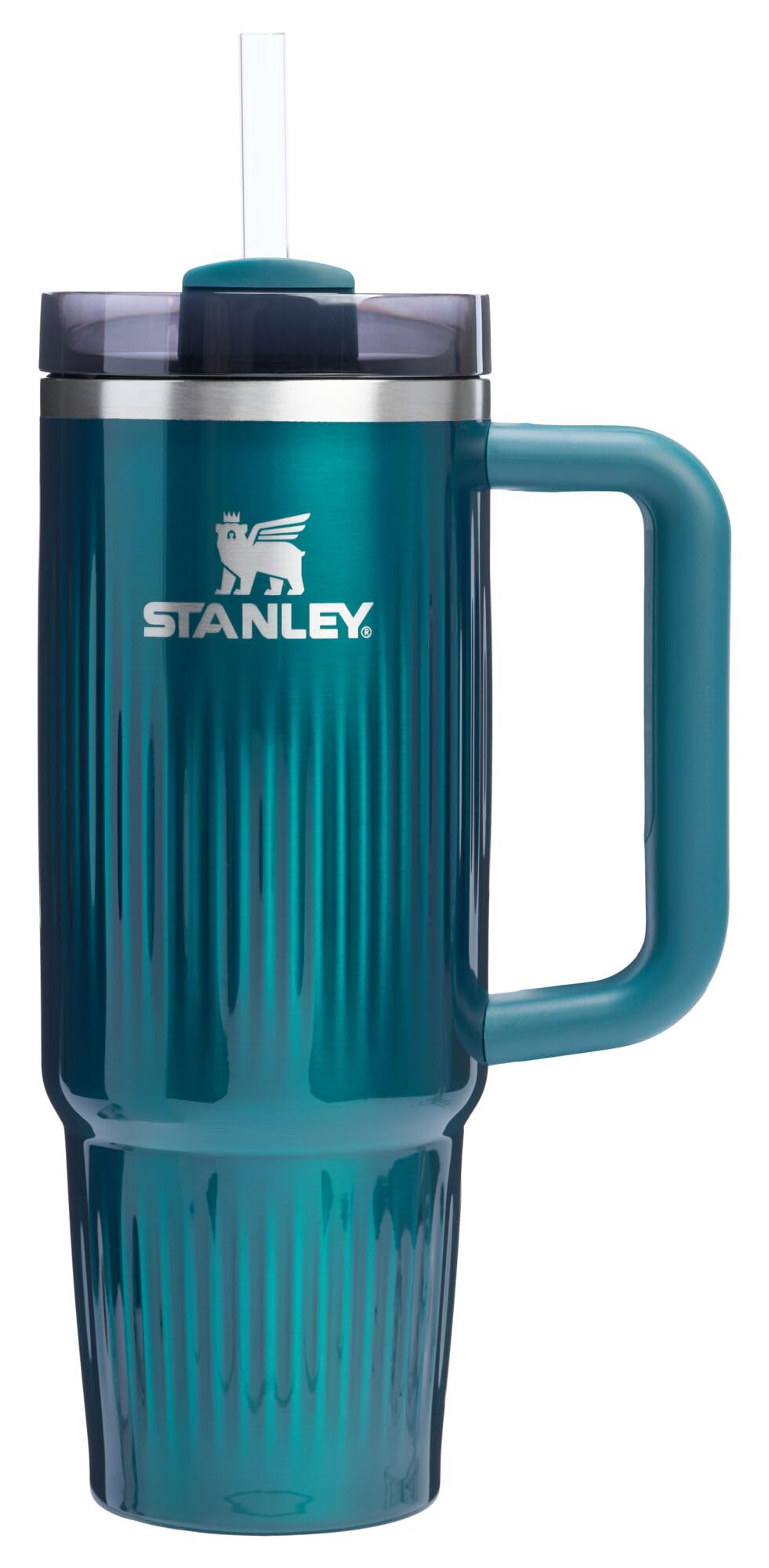 STANLEY Quencher H2.0 Tumbler with Handle and Straw 14 oz | Flowstate 3-Position Lid | Cup Holder Compatible for Travel | Insulated Stainless Steel Cup | BPA-Free | Azure