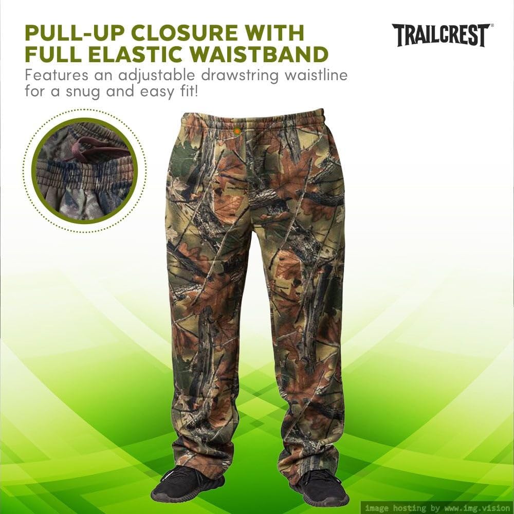 شلوار راحتی شکار با ته باز TrailCrest توسط Treel Highland Timber، طرح استتار، سایز 2X