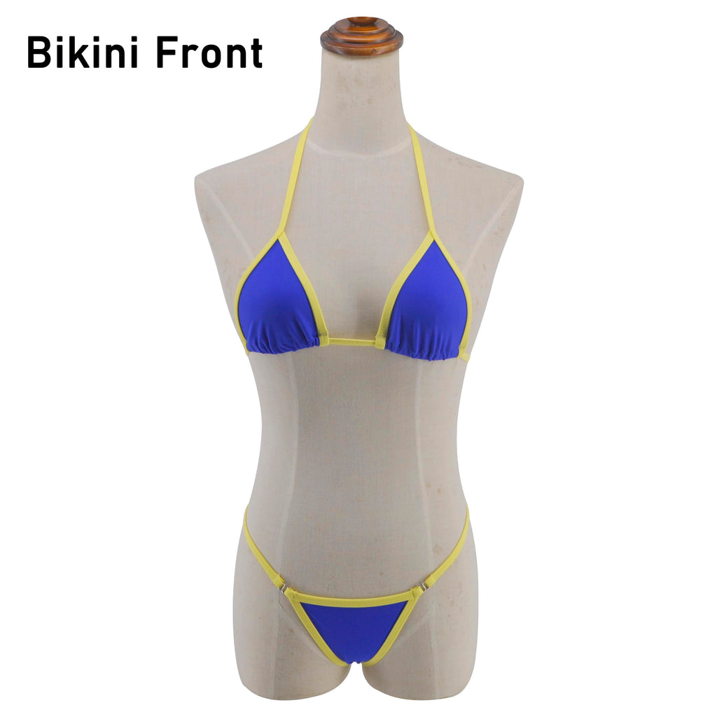 SHERRYLO Mini Micro Bikini Top Triángulo Extremo Tanga G String Parte Inferior Trajes de Baño para Mujer Ropa de Playa y Natación
