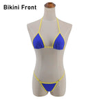 SHERRYLO Mini Micro Bikini Top Triángulo Extremo Tanga G String Parte Inferior Trajes de Baño para Mujer Ropa de Playa y Natación