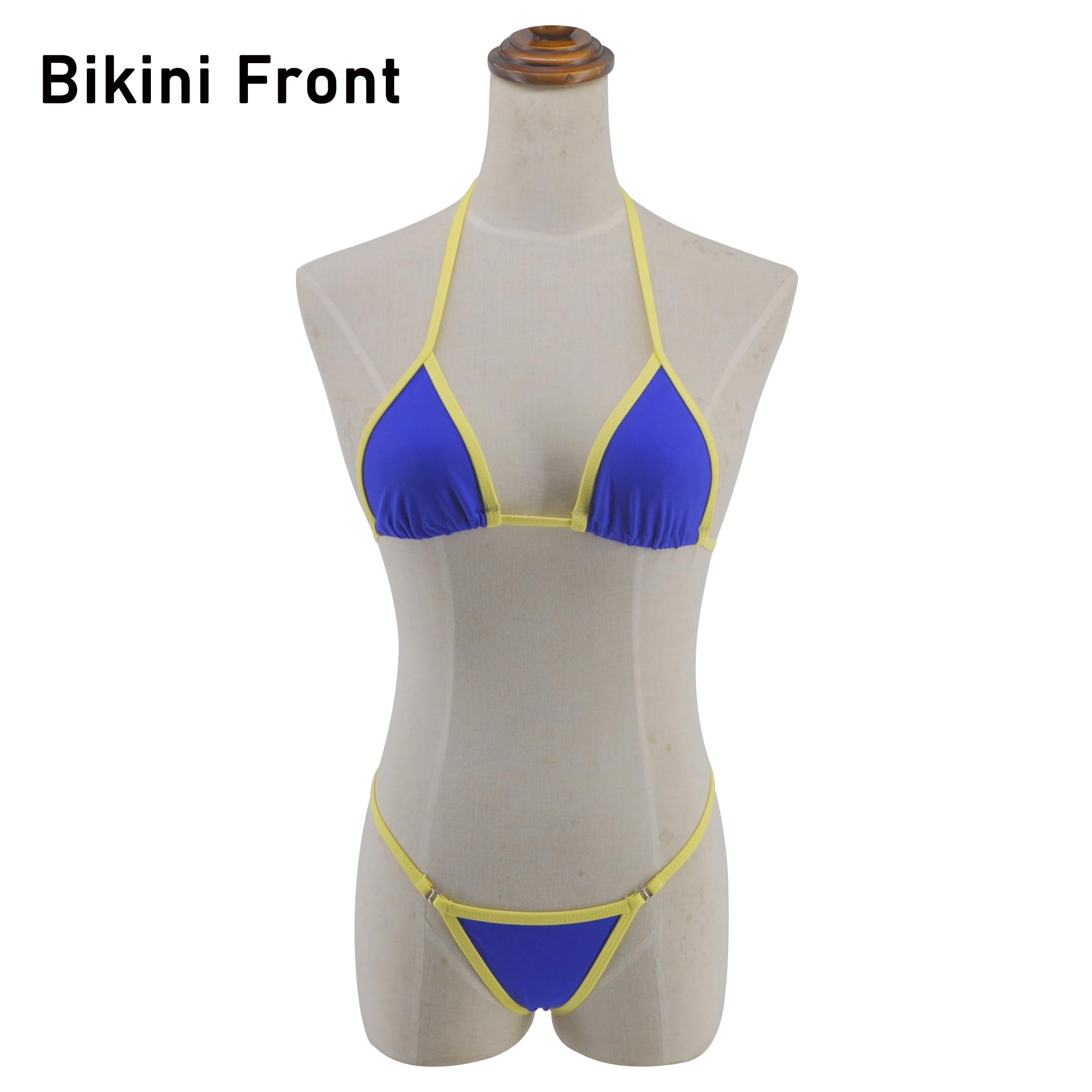 SHERRYLO Mini Micro Bikini Top Triángulo Extremo Tanga G String Parte Inferior Trajes de Baño para Mujer Ropa de Playa y Natación