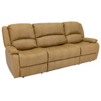 RecPro Charles 67" Double Recliner RV Sofa | Zero Wall Loveseat for Camper | Wall Hugger Couch | Fifth Wheel Theater Seating | Upgraded 2023 Fabric (Toffee)