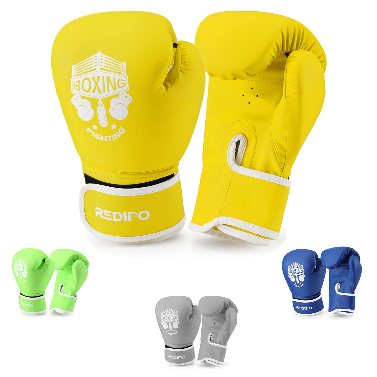 Kids Boxing Gloves, Sponge Foam Training Sparring Gloves Thai Kick Boxing for Kid and Youth, Suitable for Boys and Girls Age 3 to 9 Years