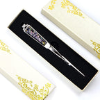 Nóż do otwierania kopert – 168mm dekoracyjny nóż do listów do kopert, pudełek, paczek – wysokiej jakości nierdzewny nóż do listów dla każdego – powłoka antyodciskowa (dziesięć lat trwałości)