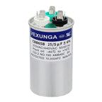 45/5 uF 45+5 MFD 370V or 440V Dual Run Start Round A/C Capacitor 45 5 uF 370 440 Volt VAC CBB65B Air Conditioner Capacitors for AC Unit Fan Motor Start or Heat Pump or Condenser Straight Cool