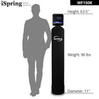 iSpring WF150K Whole House Central Water Filtration System with Set and Forget Smart Valve, Up to 10 Years