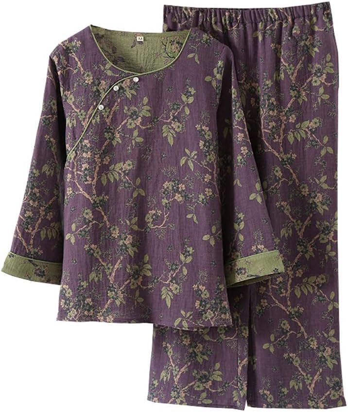 Jacquard Weave Pajama Set Women's Hanfu Japanese Kimono Pajamas Suit