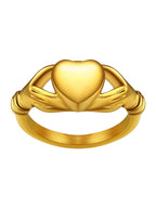 Stainless Steel Heart/Claddagh Cremation Urn Ring for Ashes for Women Waterproof Locket Rings Memorial Jewelry(with Gift Box)