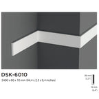 Pre-Cut 2.3'' Modern Mouldings Wainscoting Set - Resistant Wall Panel - Peel&Stick, Customisable Wall Covering Board and Battens