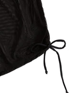 Bas de bikini en maille transparente latérale à cordon pour femme Verdusa, short de couverture de maillot de bain noir M