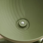 Side Table, Circle Coffee Table, Nightstand, Small End Table Accent Living Room Bedroom Balcony Office, Bedside Home Decor for Living Room, Bedroom, Small Spaces, Easy Assembly (Green)