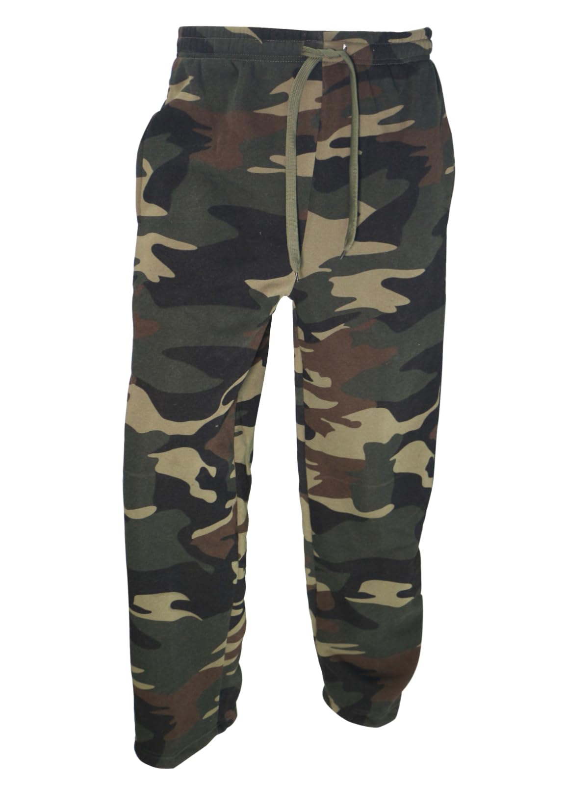 LeeHanTon Men's Casual Pants Lightweight Warm Cotton Sweatpants Joggers Casual Wide Leg Hiking Running Workout Outdoor Sports Sweat Pants Tall & Comfortable Wear Camo XL