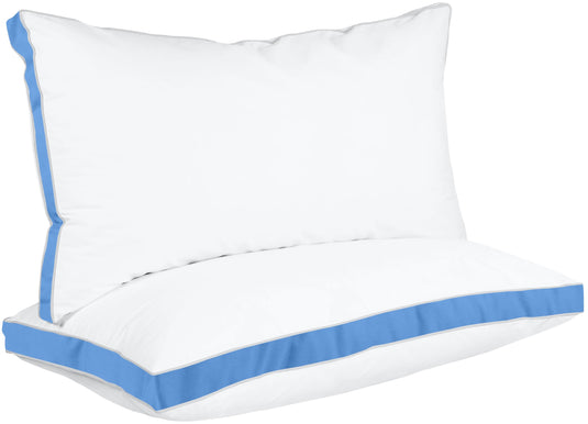 Utopia Bedding Bed Pillows for Sleeping Queen Size (White), Set of 2, Cooling Hotel Quality, Gusseted Pillow for Back, Stomach or Side Sleepers