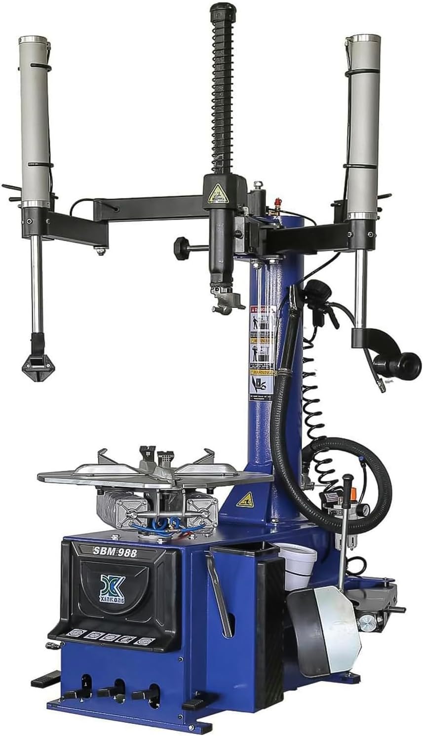 XK New Model 988 Tire Changer Tire Machine Wheel Changers Combo 690 Balancer Rim Clamp with 36 Month Part Replacements 110V