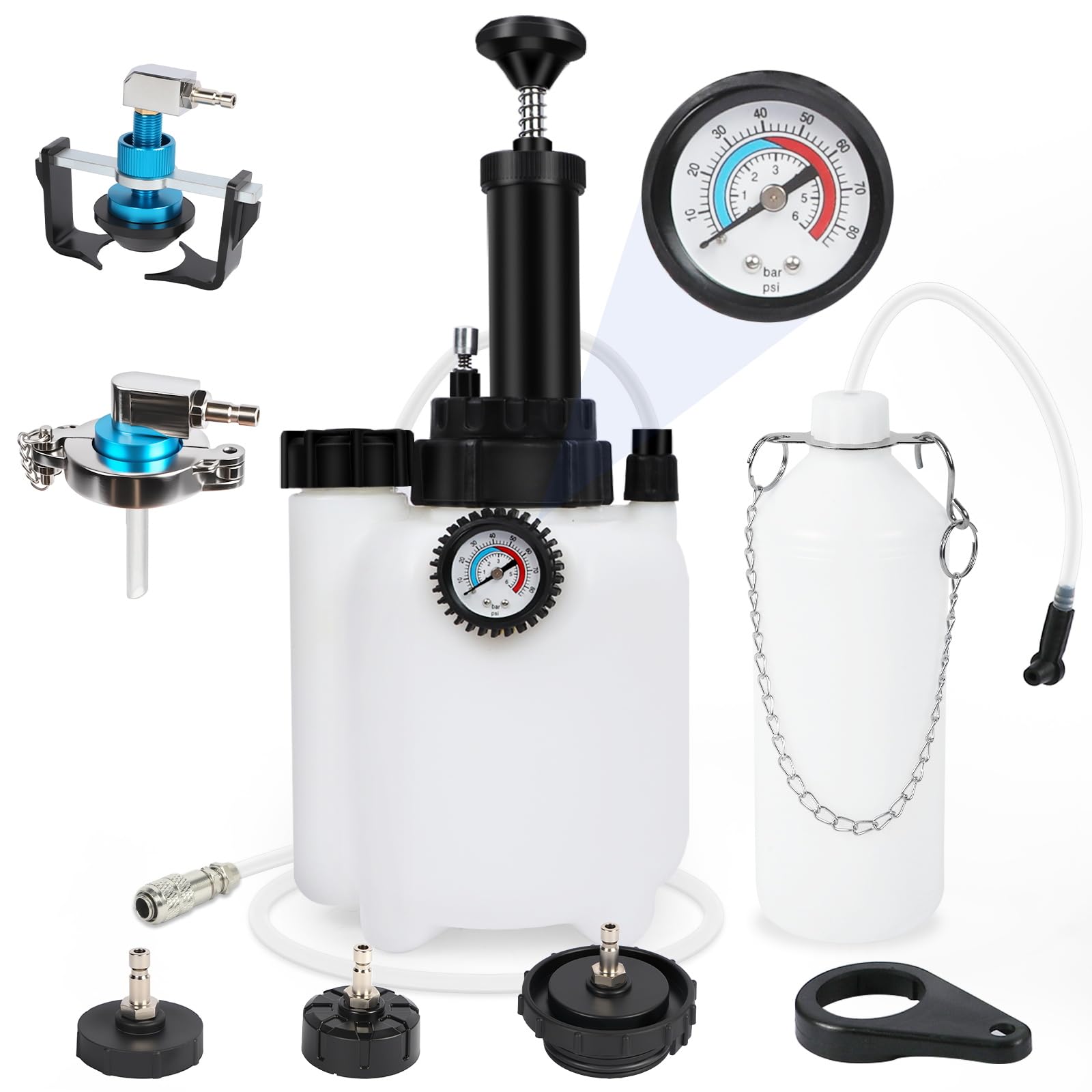 Can Bleeding Machine BELEY Brake Bleeder Kit 110V Brake Fluid Bleeder Machine Kit Adjustabl ...