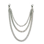 Łańcuch do spodni Lainrrew, łańcuch do spodni, pasek łańcuchowy, łańcuch do portfela, łańcuch do kieszeni, łańcuch do dżinsów hip-hop punk, łańcuch do kluczy, gotyckie akcesoria dla Eboy Egirl kobiet i mężczyzn (srebrny)