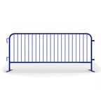 Angry Bull Barricades Metal Interlocking Steel Barricade (8.5 Ft. Heavy Duty, Bridge Feet, Grey Powder Coated, Set of 20)