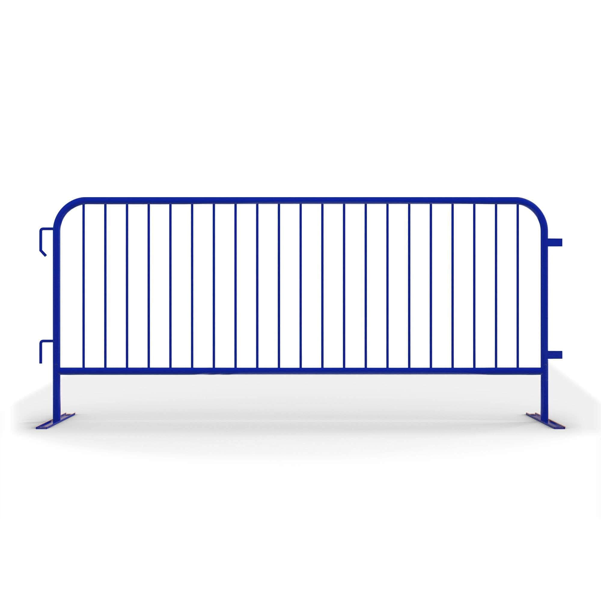 Angry Bull Barricades Metal Interlocking Steel Barricade (8.5 Ft. Heavy Duty, Bridge Feet, Grey Powder Coated, Set of 20)