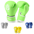 Kids Boxing Gloves, Sponge Foam Training Sparring Gloves Thai Kick Boxing for Kid and Youth, Suitable for Boys and Girls Age 3 to 9 Years