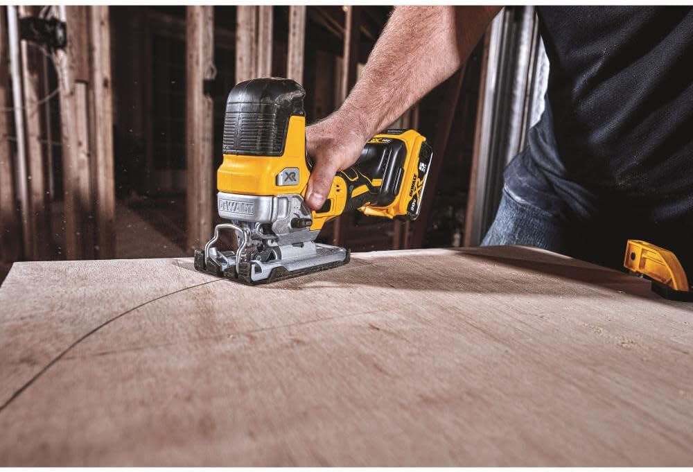 DEWALT 20V MAX Jig Saw, Cordless, Barrel Grip, 3,200 Blade Speed, Bare Tool Only (DCS335B)
