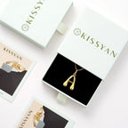 KissYan Bubble Letter Halskette, 14K vergoldet, personalisierter 3D puffiger Ballon-Anhänger mit verstellbarer Perlenkette, zierliches Schmuckgeschenk für Frauen (Gold A)