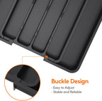 Lifewit Silverware Drawer Organizer, Expandable Utensil Tray for Kitchen, BPA Free Flatware and Cutlery Holder, Adjustable Plastic Storage for Spoons Forks Knives, 8.5-14 x 12", Black