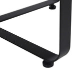 Christopher Knight Home Tracy Outdoor Modern Industrial Acacia Wood Coffee Table, Teak Finish, Black