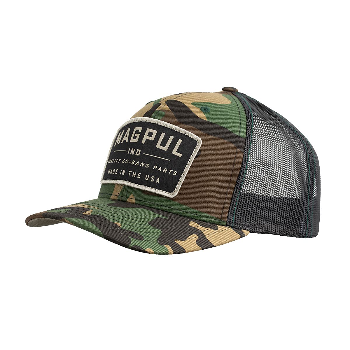 Magpul herre Snap Back baseballkasket, one size passer de fleste Go Bang truckerhat Woodland Camo, US