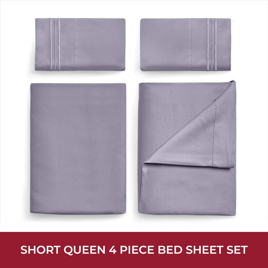 Mellanni Queen Sheets Set - 4 PC Iconic Collection Bedding Sheets & Pillowcases - Hotel Luxury, Extra Soft, Cooling Bed Sheets - for Women, Men, Kids & Teens (Queen, White)