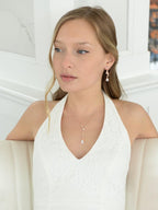 Mariell Cubic Zirconia Prom Jewelry Set, Necklace & Earrings Set for Brides, Bridesmaids, Wedding Jewelry