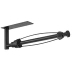 DEKAVA Paper Towel Holder Under Cabinet Wall Mount for Kitchen Towel, Self-Adhesive Bar, Rack, SUS304 Stainless Steel 13 inch (BlackA, 1)