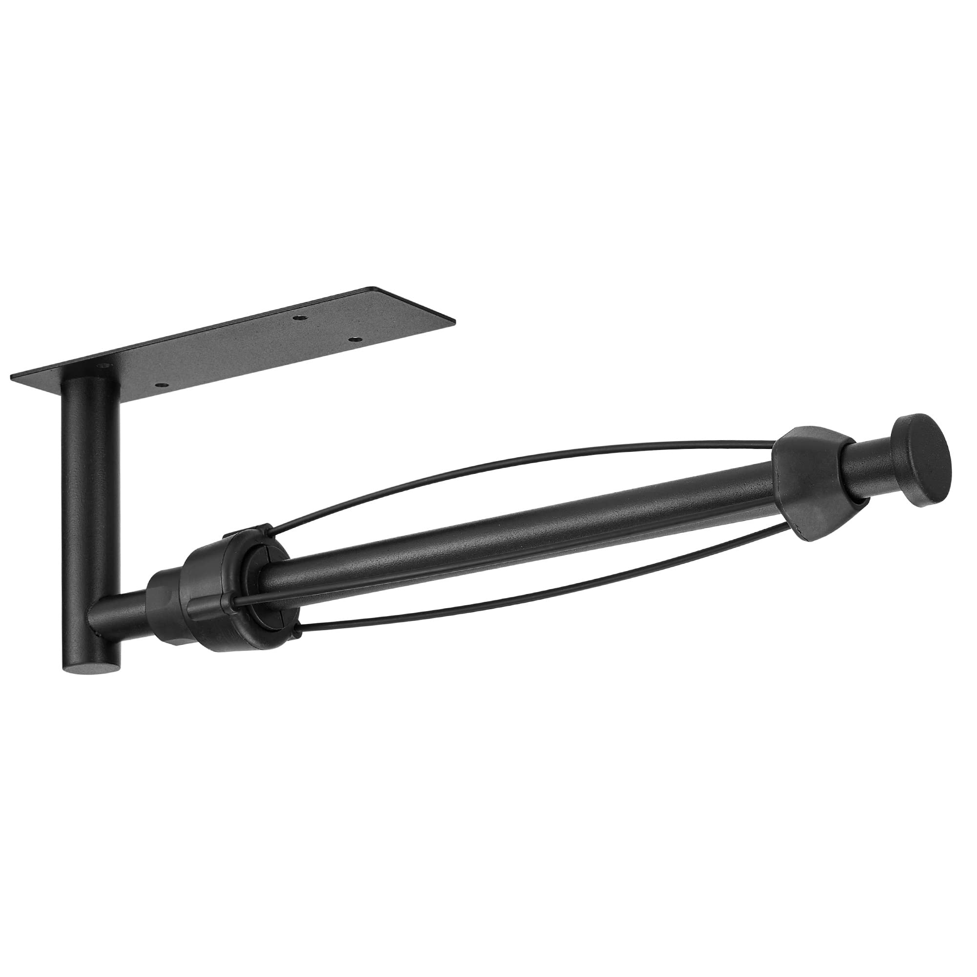 DEKAVA Paper Towel Holder Under Cabinet Wall Mount for Kitchen Towel, Self-Adhesive Bar, Rack, SUS304 Stainless Steel 13 inch (BlackA, 1)