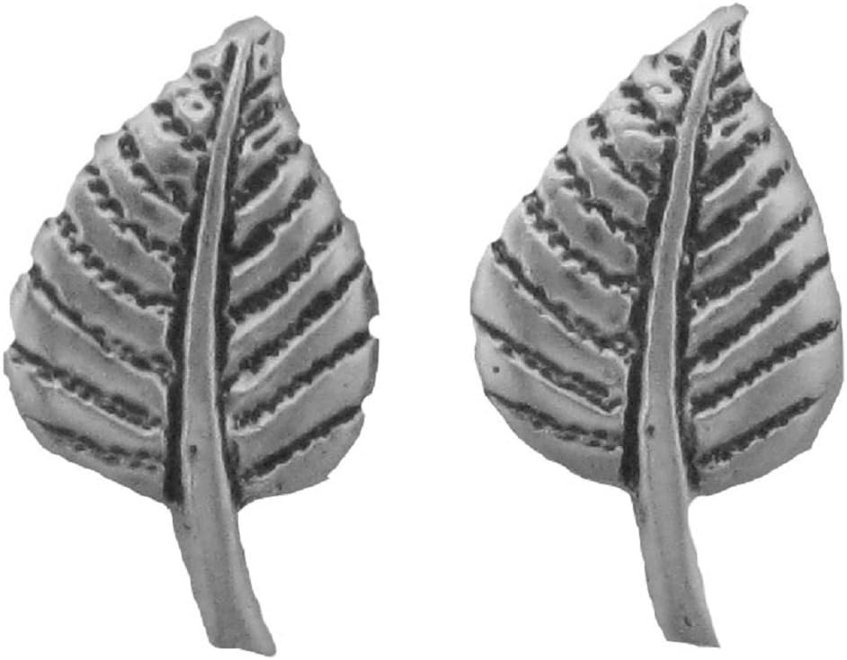 Sterling Silver Mountain Aspen Leaf Post Earrings